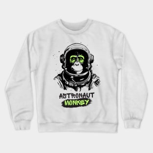 Monkey Astronaut Astrochimp Odyssey Crewneck Sweatshirt